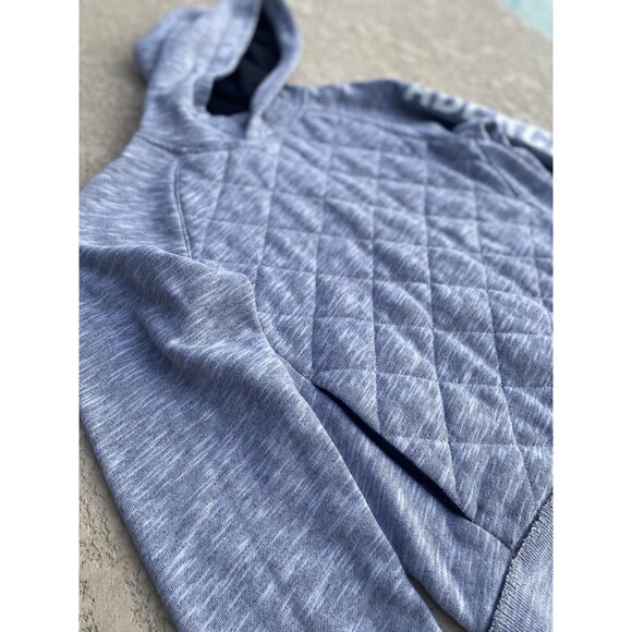 Abercrombie Kids Gray Pullover Hoodie Sweatshirt Quilted Cotton Blend 11/12 Boys - Picture 11 of 11